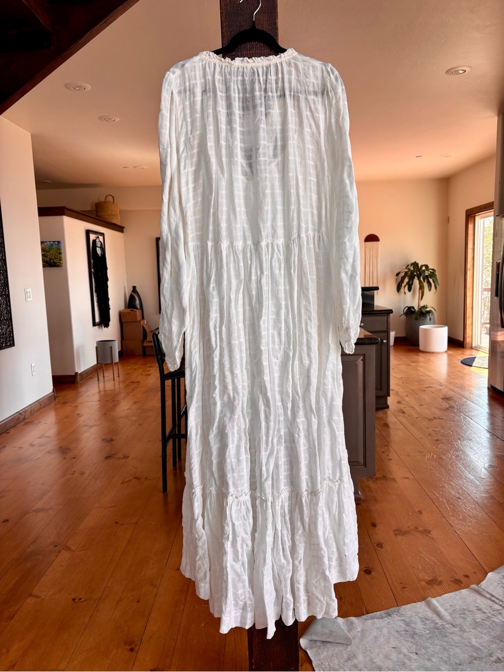 FREE PEOPLE Edie Maxi Dress White NWT Size Large - Picture 9 of 15